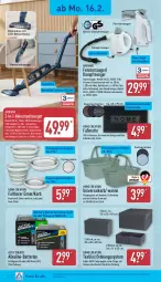 Gazetka promocyjna Aldi Nord - Von Montag - Gazetka - ważna od 21.02 do 21.02.2026 - strona 19 - produkty: akku, ambia, auer, batterie, batterien, beleuchtung, beutel, bürste, dampfreiniger, decke, Deckel, dell, eimer, eis, fenster, fenstersauger, Fußmatte, Germ, gin, handstaubsauger, henkel, korb, led-beleuchtung, mit led-beleuchtung, Mode, reiniger, Ria, rwe, staubsauger, Ti, Wanne, wasser, wassertank, ZTE