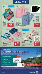Gazetka promocyjna Aldi Nord - Von Montag - Gazetka - ważna od 21.02 do 21.02.2026 - strona 22 - produkty: aldi, angebot, Bad, Bau, baumwolle, Booties, buch, decksohle, eis, ente, garnitur, gin, obermaterial synthetik, pril, Pyjama, reine baumwolle, reis, Ria, Schal, schuhe, schwein, socken, Ti, top-angebot, wein, wolle, ZTE
