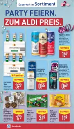 Gazetka promocyjna Aldi Nord - Von Montag - Gazetka - ważna od 21.02 do 21.02.2026 - strona 34 - produkty: aldi, alkohol, auer, beutel, braun, cola, drink, eier, eis, flasche, frucht, getränk, gin, Guave, kuchen, pils, reis, riegel, rum, schoko, schokolade, schokoladen, sekt, Ti, tiefpreis, tonic, waffeln, zucker
