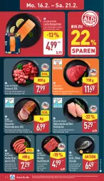 Gazetka promocyjna Aldi Nord - Von Montag - Gazetka - ważna od 21.02 do 21.02.2026 - strona 6 - produkty: bio, braten, bratwurst, brustfilet, Dorade, eis, filet, fleisch, gewürz, grill, gulasch, hackfleisch, hähnchenbrust, hähnchenbrustfilet, kasseler, lachs, lachsfilet, Ofen, rind, rinder, rinderhackfleisch, Rückenbraten, rwe, schwein, schwein und rind, tafelspitz, Ti, vom schwein und rind, wein, wurst