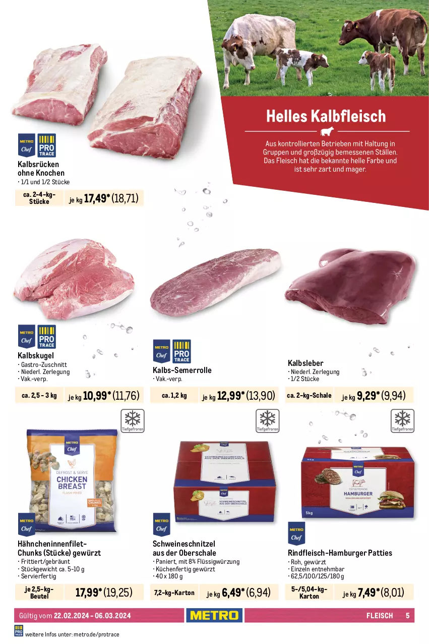 Aktueller Prospekt Metro - GastroJournal - von 22.02 bis 06.03.2024 - strona 3 - produkty: axe, beutel, braten, burger, eis, elle, entrecôte, filet, fleisch, gewürz, gulasch, hamburger, Haxe, Kalbsleber, kasseler, krustenbraten, küche, Küchen, Kugel, lamm, Metro, reis, rind, rinder, rindergulasch, rindfleisch, Schal, Schale, schinken, schnitzel, schwein, schweine, schweinenacken, schweineschnitzel, steak, steakhüfte, suppe, suppen, Suppenhuhn, Ti, wein, weine