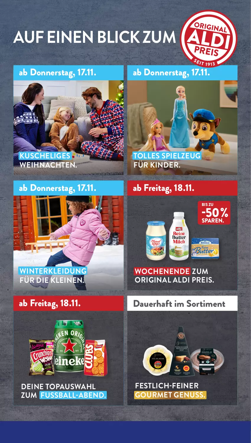 Aktueller Prospekt AldiSud - NÄCHSTE WOCHE - von 14.11 bis 19.11.2022 - strona 3 - produkty: aldi, auer, ball, eis, gin, Kinder, kleid, Kleidung, leine, nuss, reis, spielzeug, Ti, weihnachten