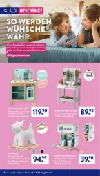 Gazetka promocyjna AldiSud - NÄCHSTE WOCHE - Gazetka - ważna od 19.11 do 19.11.2022 - strona 46 - produkty: aldi, Bank, erde, Holz, kaffee, kaffeemaschine, Kinder, küche, mint, Persona, rwe, Schaukel, Schaukeltier, Ti