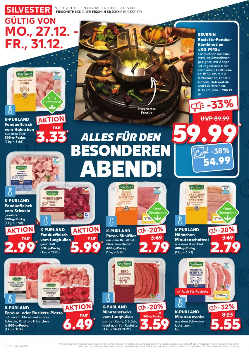 Aktueller Prospekt Kaufland - von 27.12 bis 31.12.2021 - strona 2 - produkty: angebot, braten, brustfilet, edelstahl, eis, ente, filet, fisch, fleisch, Fondue, gabel, grill, grillfläche, Holz, ideal zum braten, jungbullen, lachs, latte, minutenschnitzel, minutensteaks, purland, pute, rind, schnitzel, schwein, schweine, Schweinelachs, severin, spülmaschinen, steak, steaks, Ti, topf, wein, weine, würfel, ZTE