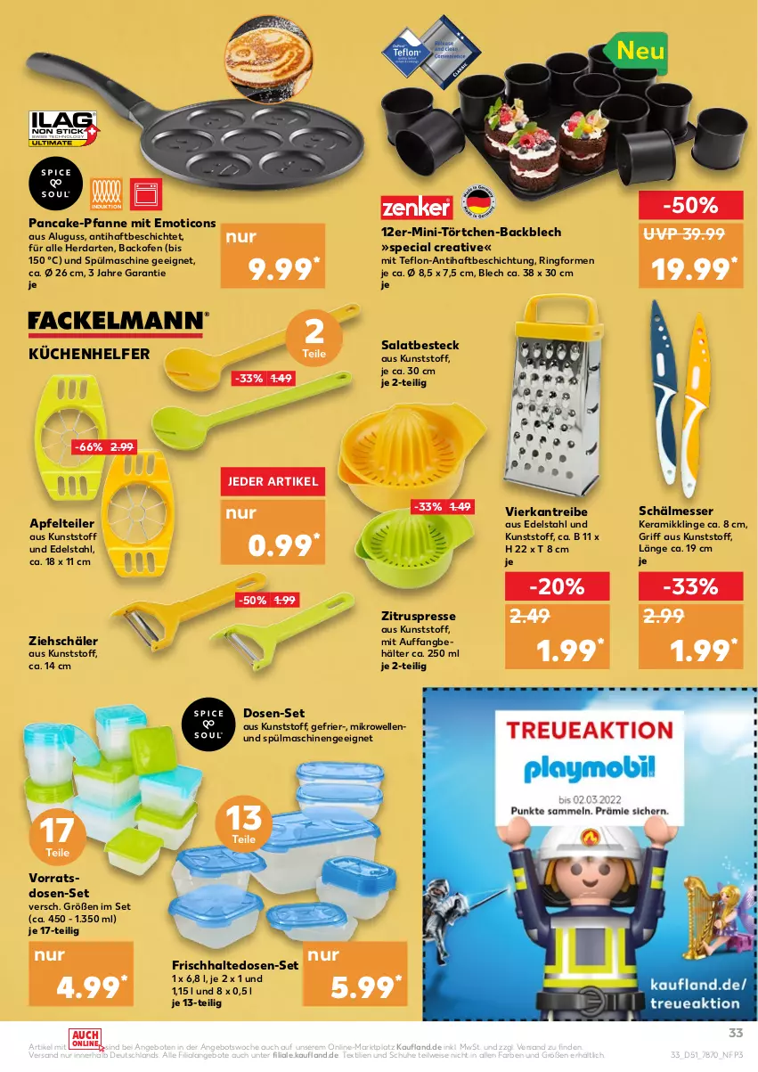 Aktueller Prospekt Kaufland - von 27.12 bis 31.12.2021 - strona 33 - produkty: angebot, angebote, apfel, backofen, Behälter, besteck, edelstahl, eis, elle, frischhaltedosen, herdarten, küche, Küchen, Küchenhelfer, messer, mikrowelle, Ofen, pfanne, ring, salat, schuhe, spülmaschinen, Ti, Törtchen, Zitruspresse