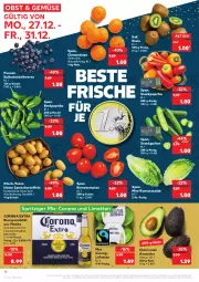 Gazetka promocyjna Kaufland - Gazetka - ważna od 31.12 do 31.12.2021 - strona 14 - produkty: angebot, avocado, avocados, beere, beeren, beutel, bier, clementinen, corona, corona extra, eis, gurke, gurken, heidelbeere, heidelbeeren, kartoffel, kartoffeln, kiwi, leine, limette, limetten, Mett, metten, obst, paprika, Romanasalat, Romatomaten, salat, Schal, Schale, snack, speisekartoffeln, Spezi, Ti, tomate, tomaten, ZTE