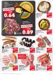 Gazetka promocyjna Kaufland - Gazetka - ważna od 31.12 do 31.12.2021 - strona 19 - produkty: angebot, angebote, antipasti, asti, butter, creme, doppelrahmstufe, eis, elle, fenchel, fleisch, frico, frischkäse, geback, gewürz, gin, Käse, kräuter, kräutern, LG, Maasdam, Mett, mettwurst, montorsi, nuss, Ofen, peperoni, Peroni, pfeffer, prosciutto, Prosciutto di Parma, reis, rezept, rind, rindfleisch, ring, rohschinken, salami, schinken, schnittkäse, Ti, tisch, wiener, Wild, wurst, würstchen