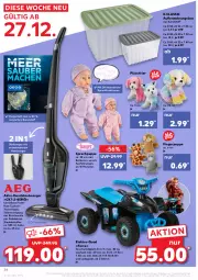 Gazetka promocyjna Kaufland - Gazetka - ważna od 31.12 do 31.12.2021 - strona 34 - produkty: akku, akku-handstaubsauger, angebot, aufbewahrungsbox, batterie, batterien, Behälter, beutel, bürste, bürsten, Elektro, handstaubsauger, HP, ladegerät, mam, Plüsch, Puppe, quad, Reinigung, staubsauger, Stielsauger, Ti, ZTE