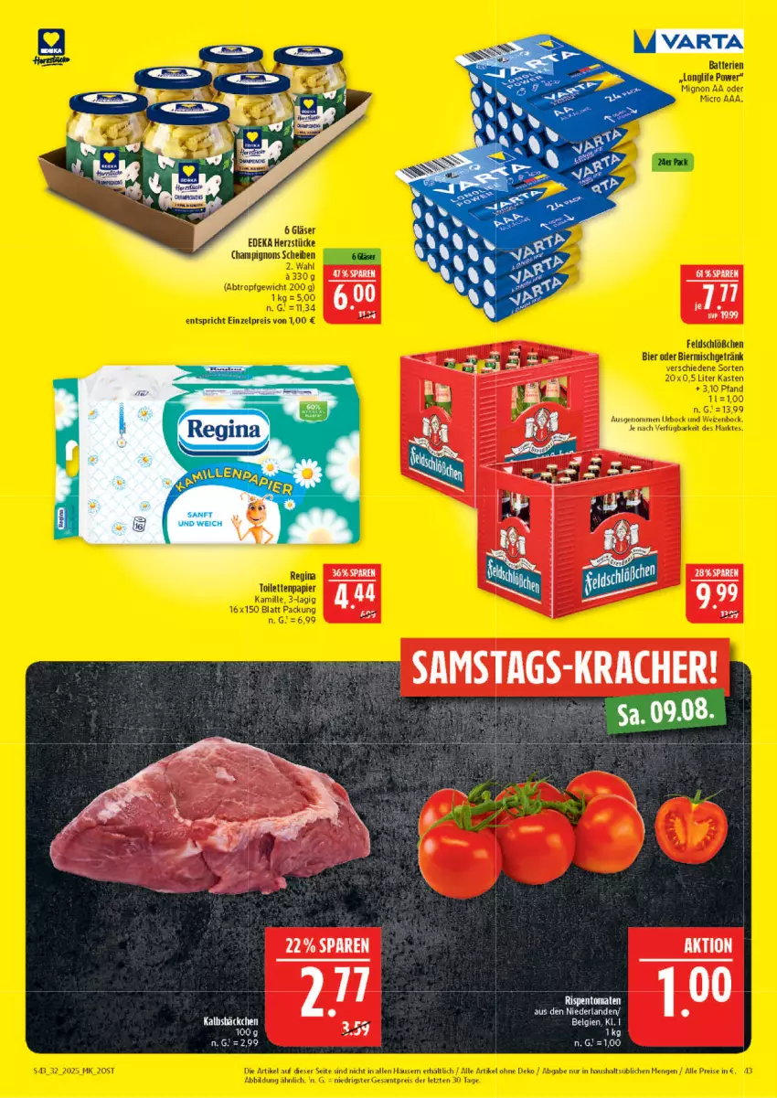 Aktueller Prospekt Marktkauf - Prospekt - von 03.08 bis 09.08.2025 - strona 43 - produkty: Kalbsbäckchen, kracher, Ti