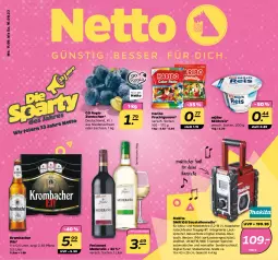 Gazetka promocyjna Netto - Woche 37 - Gazetka - ważna od 16.09 do 16.09.2023 - strona 1 - produkty: akku, aust, auto, Bau, eis, elle, enders, freixenet, frucht, fruchtgummi, haribo, krombache, krombacher, krombacher pils, lautsprecher, Leuchte, Makita, milch, milchreis, Müller, pils, Radio, reis, sac, Ti, tisch, tragegriff, tuner, wasser, weck