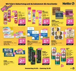 Gazetka promocyjna Netto - Woche 37 - Gazetka - ważna od 16.09 do 16.09.2023 - strona 27 - produkty: acer, Becher, beko, dolce gusto, eier, gelee, kaffee, leckermäulchen, pils, sahne, schlagsahne, Ti, Trinkhalme