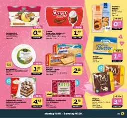 Gazetka promocyjna Netto - Woche 37 - Gazetka - ważna od 16.09 do 16.09.2023 - strona 9 - produkty: beere, beeren, bio, butter, coppenrath, creme, danone, Dany, dany sahne, erdbeere, erdbeeren, frucht, fruchtjoghurt, heidelbeere, heidelbeeren, himbeer, himbeere, himbeeren, joghur, joghurt, kartoffel, kuchen, magnum, meggle, milch, mousse, pudding, Ria, sac, sahne, schoko, schokolade, snack, Ti, zaziki