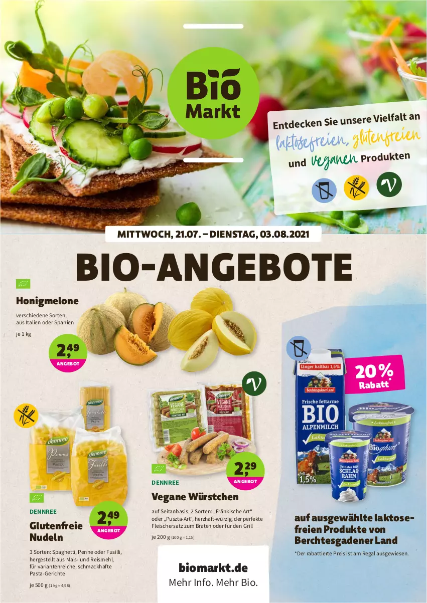 Aktueller Prospekt Denns Biomarkt - Prospekte - von 21.07 bis 03.08.2021 - strona 1