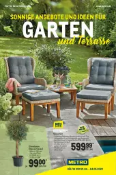 Gazetka promocyjna Metro - Garten Spezial - Gazetka - ważna od 04.05 do 04.05.2022 - strona 1 - produkty: angebot, angebote, Bau, Garten, Holz, Metro, olive, oliven, sessel, Ti, tisch, topf