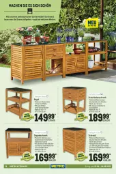 Gazetka promocyjna Metro - Garten Spezial - Gazetka - ważna od 04.05 do 04.05.2022 - strona 14 - produkty: flasche, Garten, gartenmöbel, Holz, latte, mac, möbel, regal, Ria, Schrank, schubladen, Ti, unterschrank