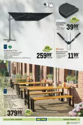 Gazetka promocyjna Metro - Garten Spezial - Gazetka - ważna od 04.05 do 04.05.2022 - strona 3 - produkty: ampelschirm, Bank, bier, eis, garnitur, Garten, Holz, latte, LG, Mode, reis, schirme, schirmständer, schutzhülle, Ti, tisch, wasser