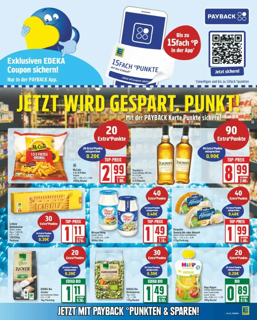 Aktueller Prospekt Edeka - Prospekte - von 20.01 bis 25.01.2025 - strona 11 - produkty: bio, coupon, deka, edeka bio, Kürbis, kürbiskerne, miracel, miracel whip, payback, Ti, zucker