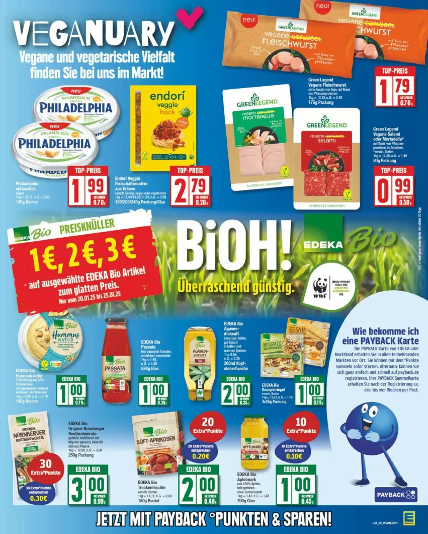 Aktueller Prospekt Edeka - Prospekte - von 20.01 bis 25.01.2025 - strona 13 - produkty: Berger, bio, deka, edeka bio, eis, erde, gin, nürnberger, philadelphia, reis, top-preis