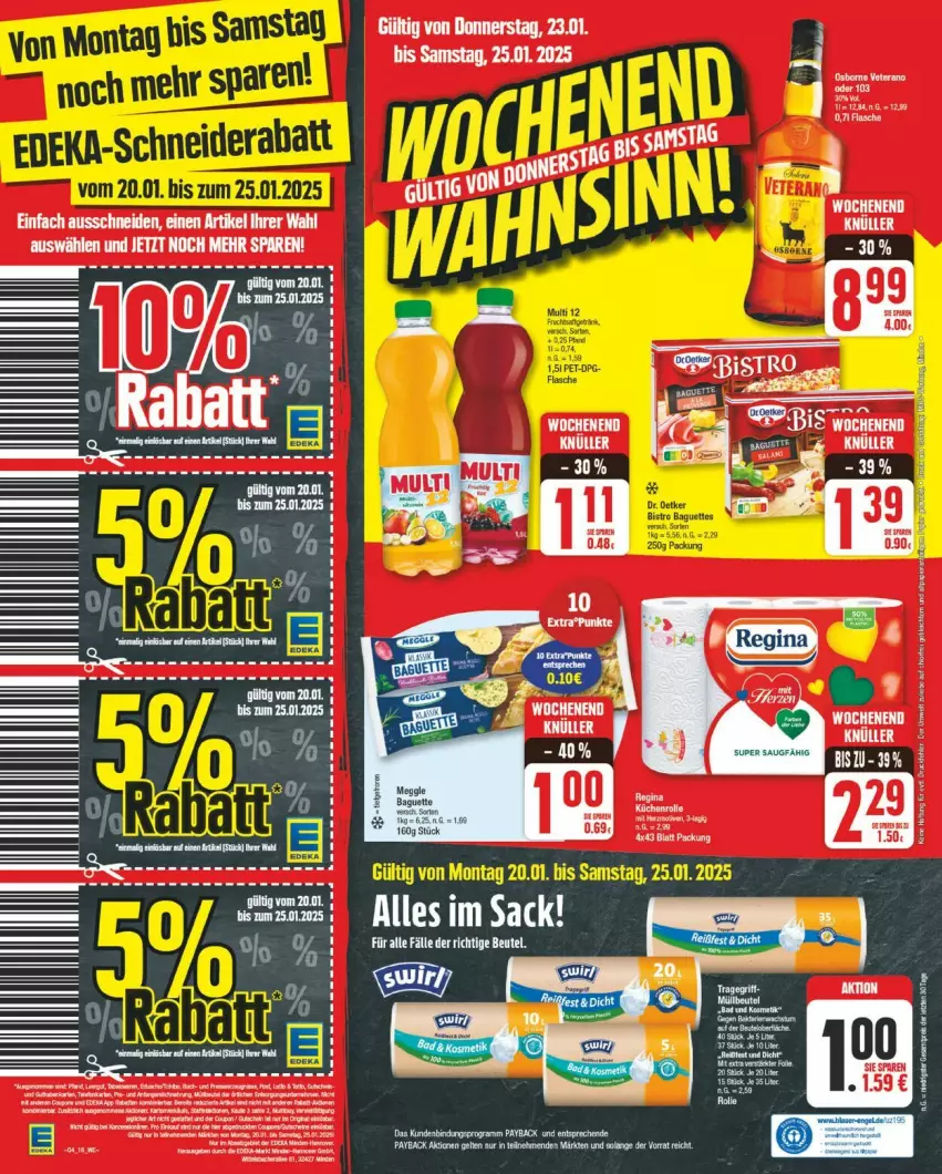 Aktueller Prospekt Edeka - Prospekte - von 20.01 bis 25.01.2025 - strona 20 - produkty: payback, Ti