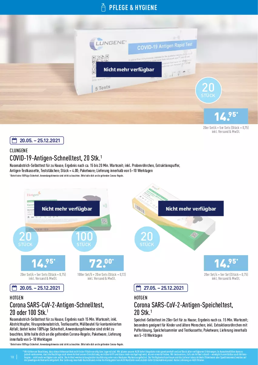 Aktueller Prospekt Aldi Nord - Aldi-Liefert - von 19.07 bis 07.08.2021 - strona 18