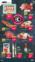 Gazetka promocyjna Netto - Woche 13 - Gazetka - ważna od 01.04 do 01.04.2023 - strona 2 - produkty: bacon, braten, eis, fenster, filet, fleisch, Fleischerei, Frische Hähnchen, Frühstücksspeck, gin, gulasch, hähnchenschenkel, henkel, küche, Küchen, lamm, lammkeule, Mantel, nero, rind, rinder, rollbraten, rosmarin, salami, schenkel, Schere, schwein, schweine, schweinefilet, Schweinerollbraten, Speck, Ti, Ungarische Salami, wein, weine