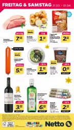 Gazetka promocyjna Netto - Woche 13 - Gazetka - ważna od 01.04 do 01.04.2023 - strona 28 - produkty: alle artikel ohne dekoration, angebot, bismarck, braten, brötchen, coppenrath, dekoration, eis, elle, espresso, frischkäse, gin, jagdwurst, Käse, korn, krustenbraten, Nescafé, nespresso, pudding, reis, ring, sac, sahne, schoko, schwein, schweine, Ti, vanille, wein, weine, wurst, zwiebel, zwiebeln