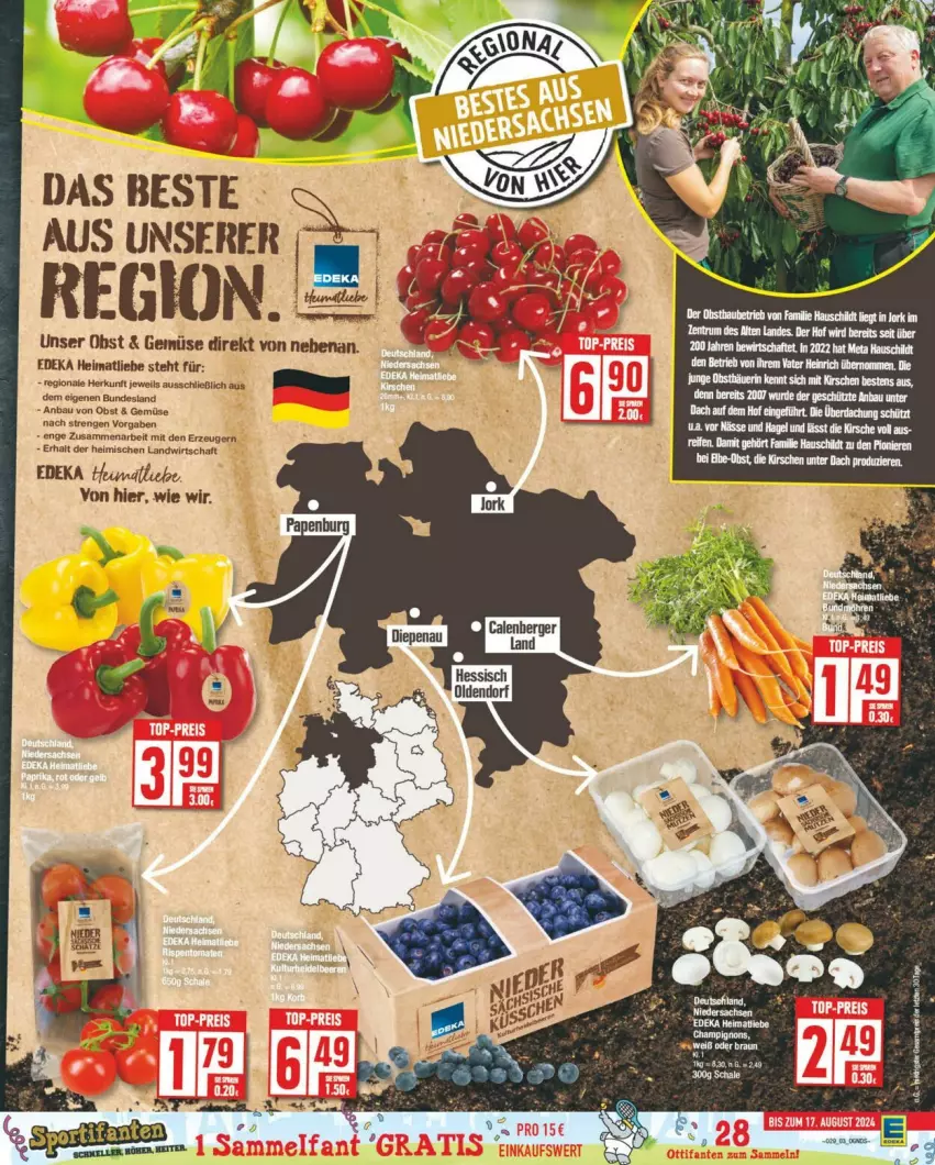 Aktueller Prospekt Edeka - Prospekte - von 13.07 bis 20.07.2024 - strona 3 - produkty: Bau, deka, kirsch, kirsche, kirschen, obst, rum, ZTE