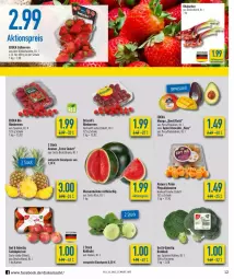 Gazetka promocyjna Diska - Prospekte - Gazetka - ważna od 16.04 do 16.04.2022 - strona 12 - produkty: aktionspreis, ananas, avocado, beere, beeren, bio, brokkoli, deka, driscoll's, edeka bio, eis, erdbeere, erdbeeren, fleisch, himbeer, himbeere, himbeeren, kohlrabi, mango, melone, natur, Physalis, reis, rhabarber, Schal, Schale, tafeläpfel, Ti, wasser, wassermelone
