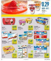 Gazetka promocyjna Diska - Prospekte - Gazetka - ważna od 16.04 do 16.04.2022 - strona 15 - produkty: actimel, actimel drink, alpro, Becher, danone, danone actimel drink, Dany, dany sahne, drink, elinas, elinas joghurt, frischkäse, froop, grütze, honig, joghur, joghurt, Käse, Kinder, kinder pingui, kokos, kokosnuss, milch, milch-schnitte, Müller, müller froop, nuss, pingui, sahne, schoko, Soße, Ti