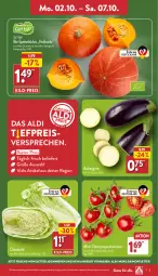 Gazetka promocyjna Aldi Nord - Von Montag - Gazetka - ważna od 07.10 do 07.10.2023 - strona 3 - produkty: aldi, angebot, aubergine, bio, eis, gin, Kürbis, reis, Schal, Schale, Ti, tomate, tomaten, trolli, ZTE