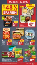 Gazetka promocyjna Aldi Nord - Von Montag - Gazetka - ważna od 07.10 do 07.10.2023 - strona 7 - produkty: bolognese, braten, die ofenfrische, Dr. Oetker, eis, feinschmecker, fertiggericht, fleisch, gewürz, gin, Käse, knorr, knorr fix, Ofen, Ofenkäse, reis, rouge, rougette, salat, salatkrönung, sauce, Schal, Schale, schwein, schweine, schweinefleisch, soja, spaghetti, spaghetti bolognese, suppe, Ti, wein, weine, ZTE