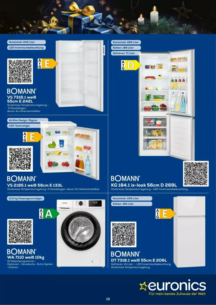 Aktueller Prospekt Euronics - Prospekte - von 03.12 bis 31.12.2024 - strona 18 - produkty: beleuchtung, bomann, HP, rel