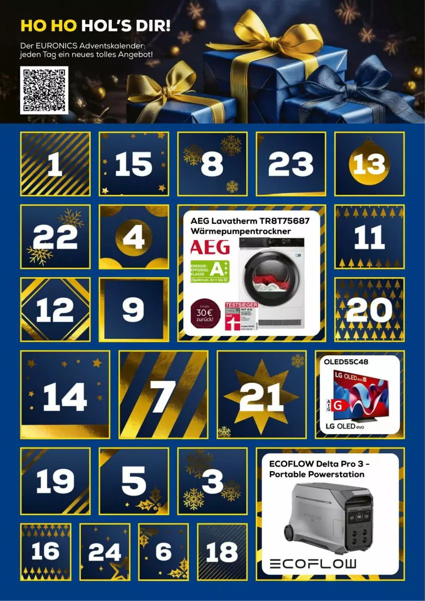 Aktueller Prospekt Euronics - Prospekte - von 03.12 bis 31.12.2024 - strona 60 - produkty: Adventskalender, aeg, angebot, Ti, Trockner, wärmepumpentrockner