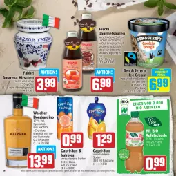 Gazetka promocyjna Hit - Prospekte - Gazetka - ważna od 24.06 do 24.06.2023 - strona 24 - produkty: aktionspreis, apfel, Apfelschorle, auer, bio, Cap, capri-sun, dessert, desserts, discount, eier, eierlikör, eis, flasche, frucht, getränk, getränke, kirsch, kirsche, kirschen, likör, reis, rum, sauce, saucen, schorle, sirup, Spezi, Ti