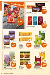 Gazetka promocyjna Tegut - Angebote der Woche - Gazetka - ważna od 03.06 do 03.06.2023 - strona 20 - produkty: auer, Bau, Bauer, beere, beeren, beutel, bio, bonbons, butter, butterkeks, chips, creme, crunchips, gin, haselnuss, Haselnusscreme, jacobs, keks, Kugel, lebensmittel, leibniz, lindor, lindt, lorenz, lorenz crunchips, mars, milch, milka, müsli, nuss, paprika, riegel, snickers, tee, Ti, Yo