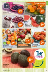 Gazetka promocyjna Tegut - Angebote der Woche - Gazetka - ważna od 03.06 do 03.06.2023 - strona 5 - produkty: angebot, angebote, aprikose, aprikosen, avocado, avocados, beere, beeren, bio, dekoration, eis, elle, fleisch, früchte, heidelbeere, heidelbeeren, kirsch, kirsche, kirschen, melone, melonen, obst, pfirsich, pfirsiche, Schal, Schale, teller, Ti, wasser, wassermelone, wassermelonen