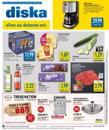 Gazetka promocyjna Diska - Prospekte - Gazetka - ważna od 18.03 do 18.03.2023 - strona 1 - produkty: aktionspreis, angebot, angebote, bier, deka, edelstahl, eis, elle, flasche, fleisch, fol epi, gurke, hackfleisch, hackfleisch gemischt, kaffee, kaffeemaschine, Käse, käsescheiben, milka, milka schokolade, mit gemüse, mönchshof, nuss, reis, rind, salat, Salatgurke, Schal, Schale, schoko, schokolade, schwein, tasse, Ti, timer, wasser, wassertank, wein, ZTE