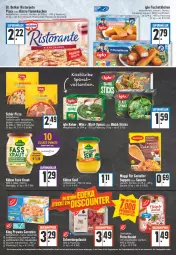 Gazetka promocyjna Edeka - Angebote der Woche - Gazetka - ważna od 22.10 do 22.10.2022 - strona 12 - produkty: angebot, aqua, beutel, cola, discount, eis, fisch, fischstäbchen, flammkuchen, fleisch, fleischsalat, garnelen, gulasch, gurke, gurken, iglo, Kraut, kuchen, Kühne, kühne senf, lamm, maggi, margherita, natur, pizza, prawns, reis, Ria, ristorante, ristorante pizza, salat, sauce, saucen, Schal, Schale, schwein, schweine, schweinegulasch, senf, spinat, suppe, suppen, Ti, wein, weine