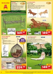 Gazetka promocyjna Netto Marken-Discount - Online-Angebote Juli - Gazetka - ważna od 31.07 do 31.07.2022 - strona 22 - produkty: angebot, Bank, dell, eis, Garten, gartenmöbel, hängesessel, kissen, korb, LG, Liege, möbel, Mode, ndk, reis, Ria, ring, sessel, sonnenliege, Ti, tisch, uv-schutz, versandkostenfrei, wasser, ZTE