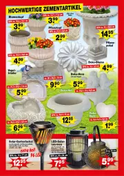 Gazetka promocyjna - Prospekte - Gazetka - ważna od 03.05 do 03.05.2025 - strona 4 - produkty: akku, blume, blumen, Garten, Gartenfackel, lamm, laterne, Pflanztopf, Schal, Ti, topf, Zement