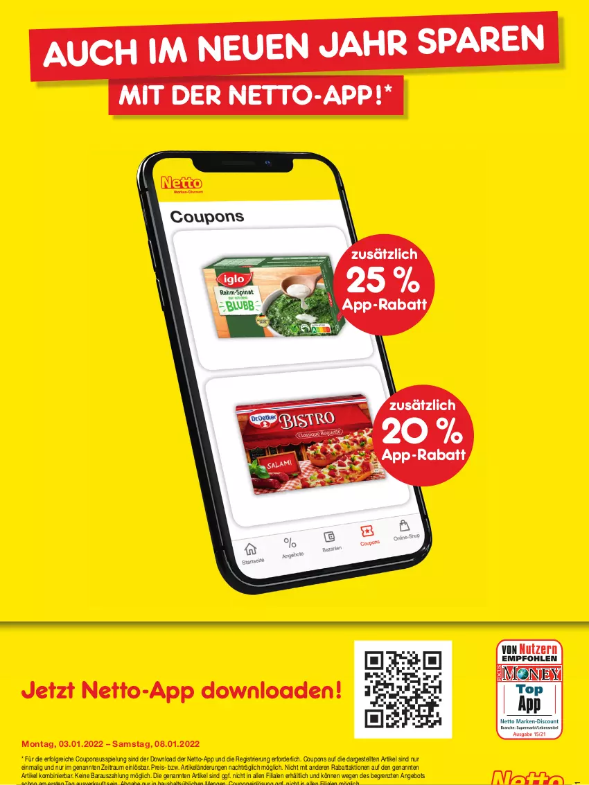 Aktueller Prospekt Netto Marken-Discount - Filial Angebote - von 03.01 bis 08.01.2022 - strona 45 - produkty: angebot, coupon, coupons, discount, eis, Holz, LG, marken-discount, reis, Ti, ZTE