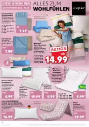 Gazetka promocyjna Kaufland - Gazetka - ważna od 30.03 do 30.03.2022 - strona 32 - produkty: angebot, asti, Bau, baumwolle, bett, bettwäsche, bio, bio-baumwolle, decke, Ergee, kissen, kopfkissen, kuscheldecke, lavendel, matratze, matratzen, mikrofaser, rwe, spannbettlaken, Steppdecke, Ti, tisch, Trockner, wendebettwäsche, wolle, ZTE