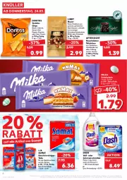 Gazetka promocyjna Kaufland - Gazetka - ważna od 30.03 do 30.03.2022 - strona 4 - produkty: after eight, angebot, chili, chips, colorwaschmittel, Doritos, geschirr, lindt, milch, milka, milka schokolade, nacho, nacho cheese, paprika, reiniger, schoko, schokolade, somat, sour cream, Ti, tortilla, waschmittel, Zartbitterschokolade, ZTE