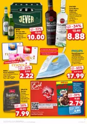 Gazetka promocyjna Kaufland - Gazetka - ważna od 30.03 do 30.03.2022 - strona 7 - produkty: alkohol, angebot, angebote, bacardi, Behälter, beutel, bohne, bohnen, bügel, Bügeleisen, café au lait, caffè crema, cerealien, cocktail, cocktails, dampfbügeleisen, drink, drinks, eis, jever, jever pilsener, kaffee, kellogg's, lack, melitta, merci, milch, oakheart, Pfau, pils, pilsener, rum, schoko, schokolade, schokoladen, Ti, wasser