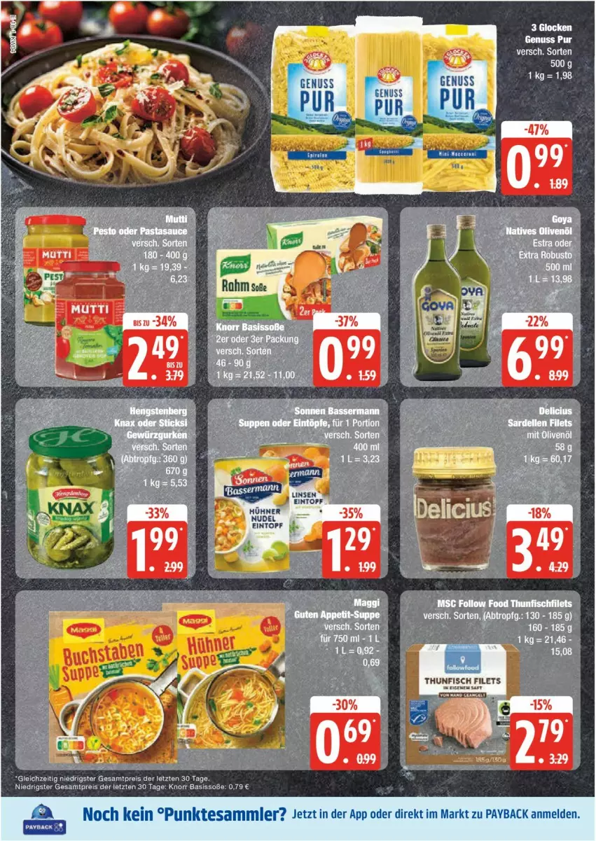 Aktueller Prospekt Edeka - Prospekte - von 20.01 bis 25.01.2025 - strona 18 - produkty: eintopf, eis, knorr, linsen, nuss, payback, reis, Soße, tesa, Ti, topf, ZTE