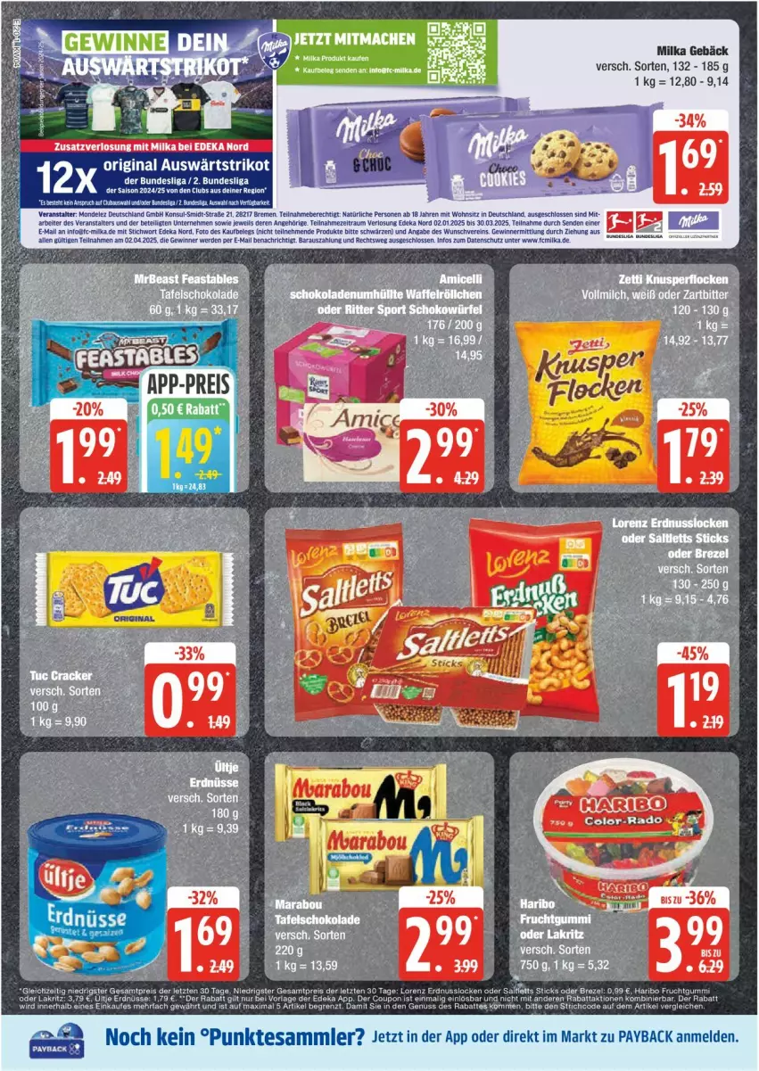 Aktueller Prospekt Edeka - Prospekte - von 20.01 bis 25.01.2025 - strona 20 - produkty: deka, erde, erdnüsse, gin, Lakritz, milka, oder lakritz, payback, rel, tee, tesa, Ti, Trikot