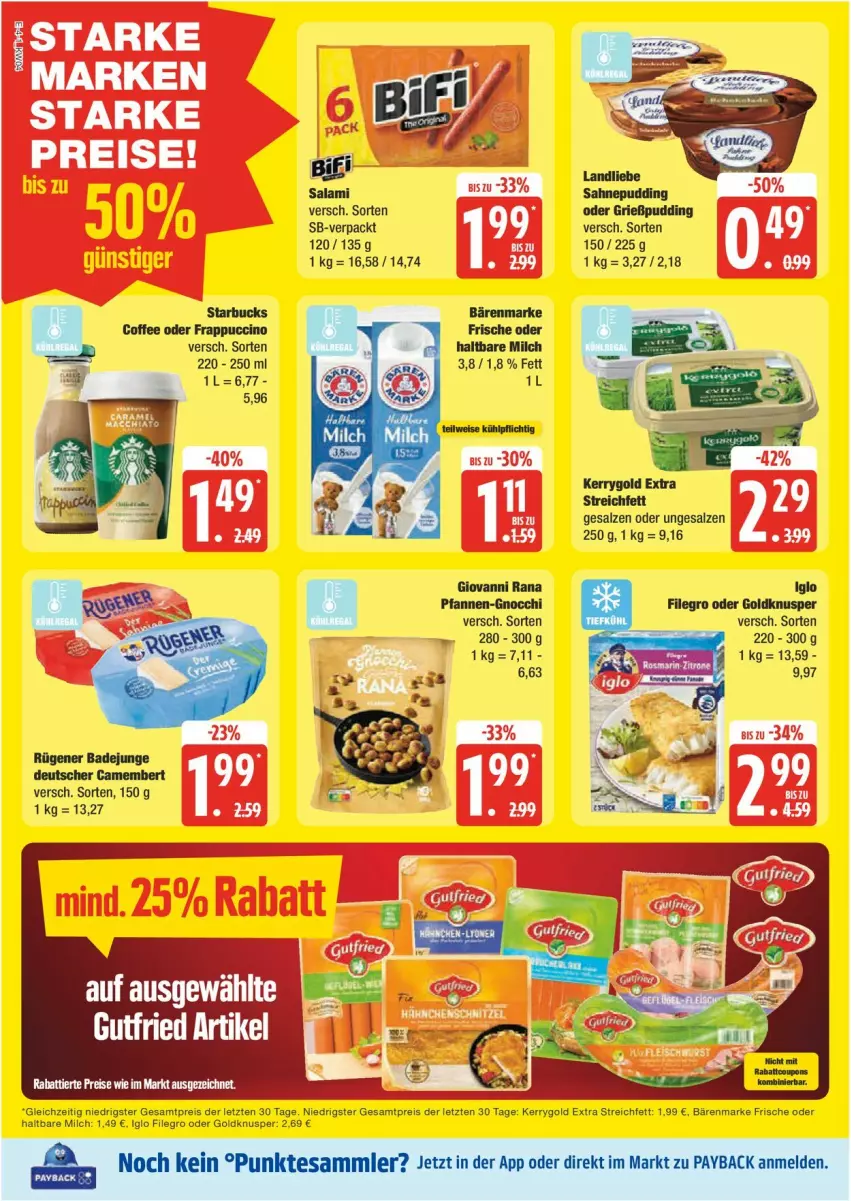 Aktueller Prospekt Edeka - Prospekte - von 20.01 bis 25.01.2025 - strona 4 - produkty: bärenmarke, eis, filegro, iglo, kerrygold, kerrygold extra, milch, reis, salz, Ti, ZTE