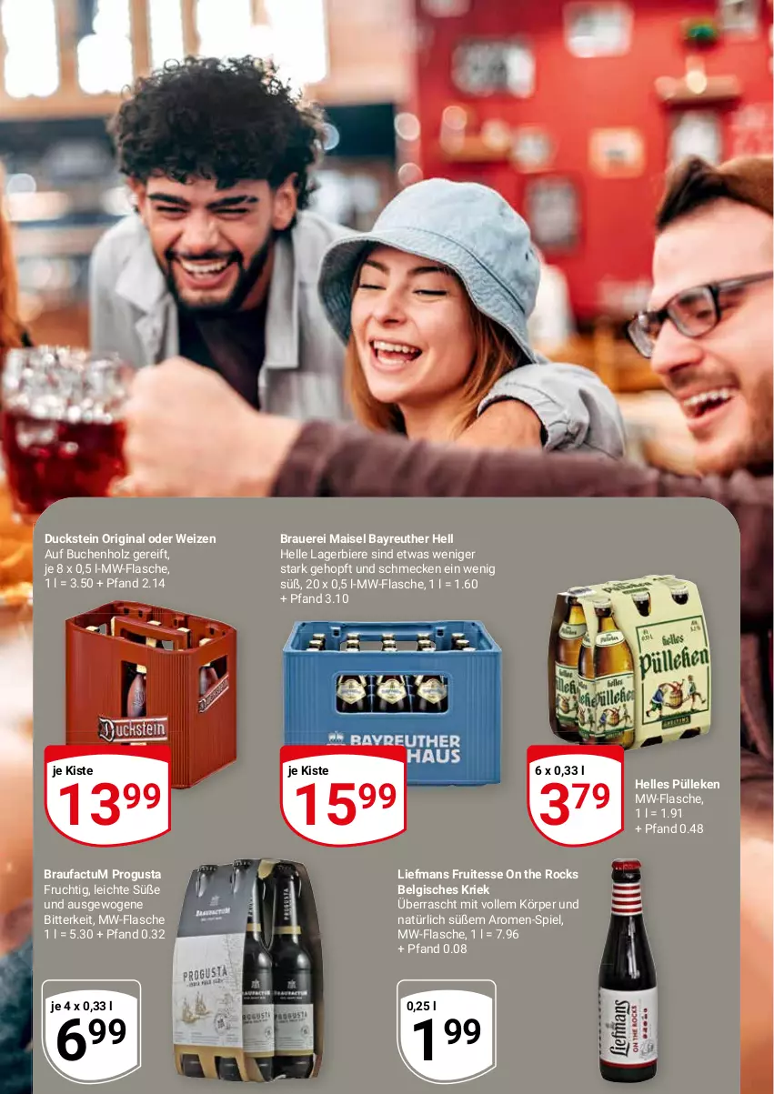 Aktueller Prospekt Globus - Prospekte - von 17.04 bis 22.04.2023 - strona 2 - produkty: auer, bier, Biere, buch, Duck, elle, flasche, frucht, gin, Holz, Lagerbier, LG, mais, mw-flasche, Ti