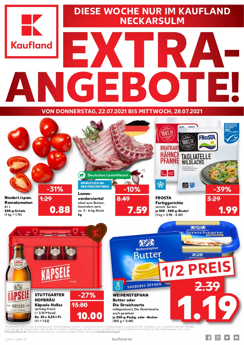 Aktueller Prospekt Kaufland - Spezielle Angebote - von 22.07 bis 28.07.2021 - strona 1