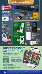 Gazetka promocyjna AldiSud - NÄCHSTE WOCHE - Gazetka - ważna od 17.12 do 17.12.2022 - strona 38 - produkty: aldi, aldi talk, alle artikel ohne dekoration, angebot, angebote, auto, buch, dekoration, eis, elle, gaming maus, Germ, gin, Handy, Headset, Kette, kopfhörer, Maus, medion, reis, ring, rwe, sim, smartphone, Software, steckdose, Tastatur, teller, Ti, tisch, ZTE